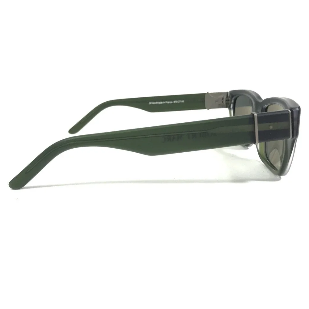 Robert Marc Sunglasses 678-271M Black Green Rectangular Frames w/ Green Lenses